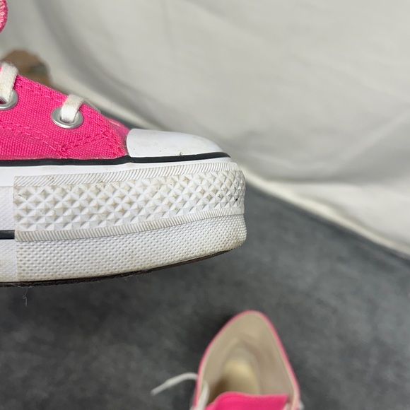 Converse Women's Fuchsia High-Top Sneakers - Picture 9 of 11